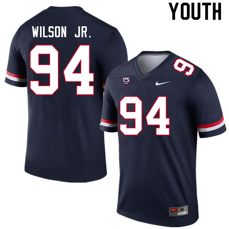 Youth #94 Dion Wilson Jr. Arizona Wildcats College Football Jerseys Sale-Navy